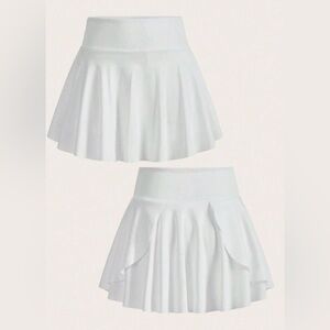 White Mini Skort